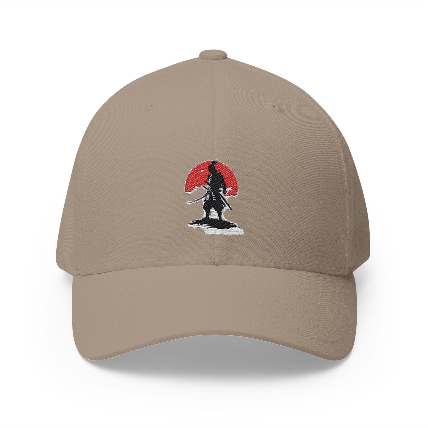Embroidered Samurai Cap - Closed-Back Structured Hat for Adventure Lovers